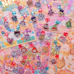Tamagotchi Charm Dust Plug Tamagotchi Uni portachiavi con laccetti per telefono/ LoveMelo DLC Love Berry Magical