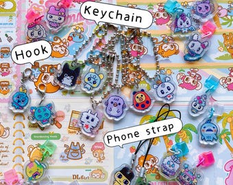 Tamagotchi Charm Keychain Phone Strap Dust Plug Tamagotchi Uni | Teenager