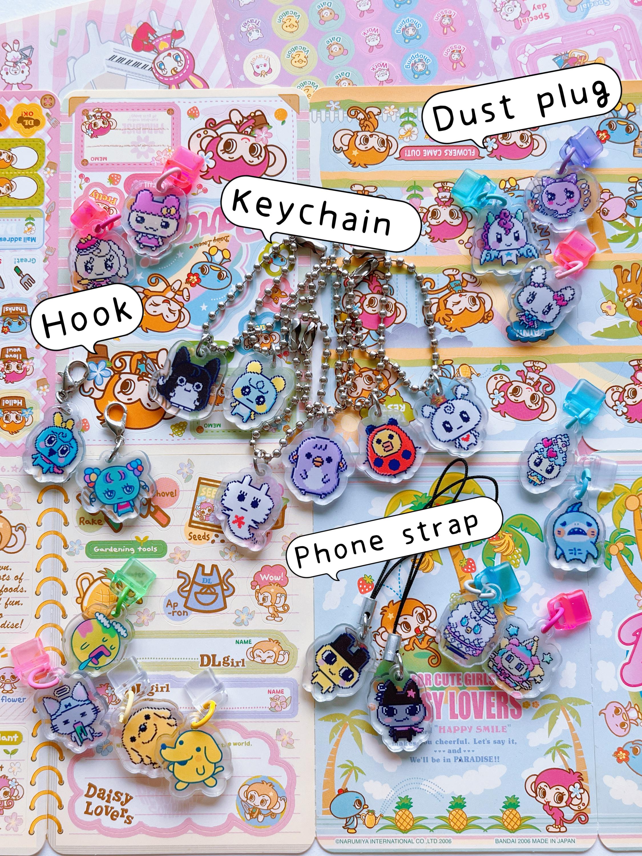 Tamagotchi Charm Keychain Phone Strap Dust Plug Tamagotchi Uni