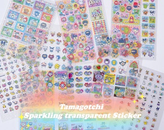 Tamagotchi Sparkling Transparent Sticker | See Through Tama sticker gift deco