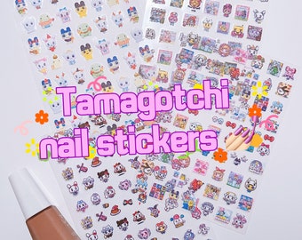 Tamagotchi Nail Stickers | Deco Sticker | Mametchi Kuchipatchi sticker