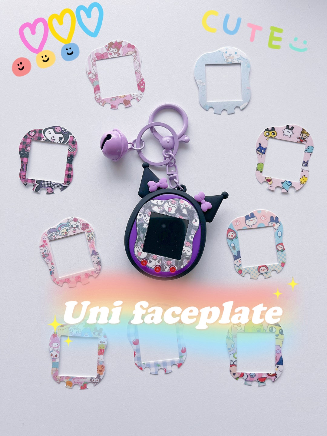 たまごっちユニ フェイスプレートステッカー：グリッターたま