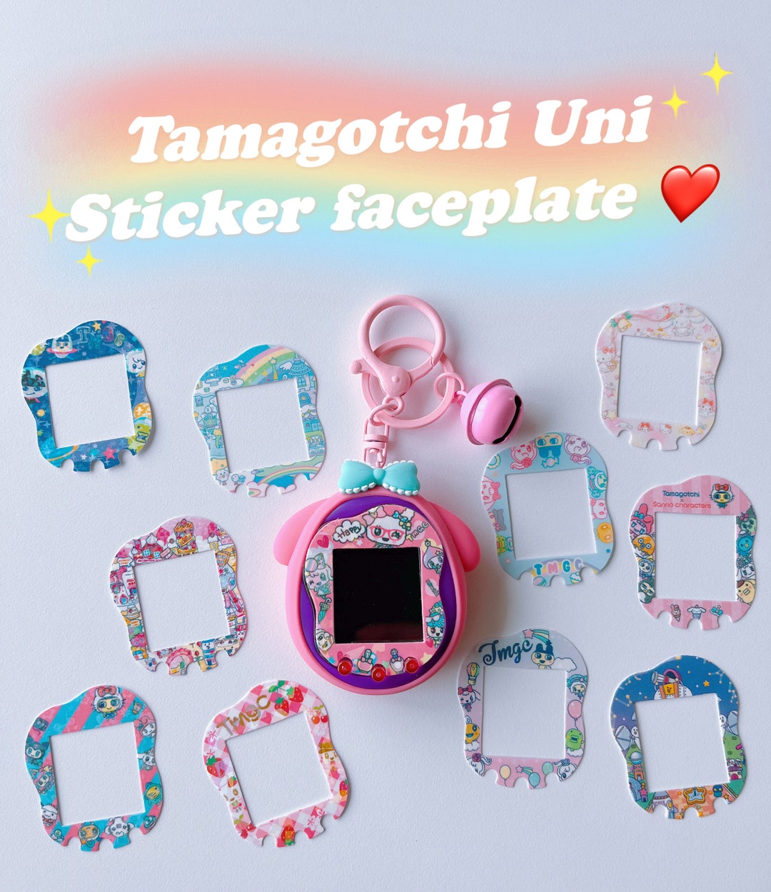 Tamagotchi Uni Fairytale Angel and Monster Sparkle Faceplate