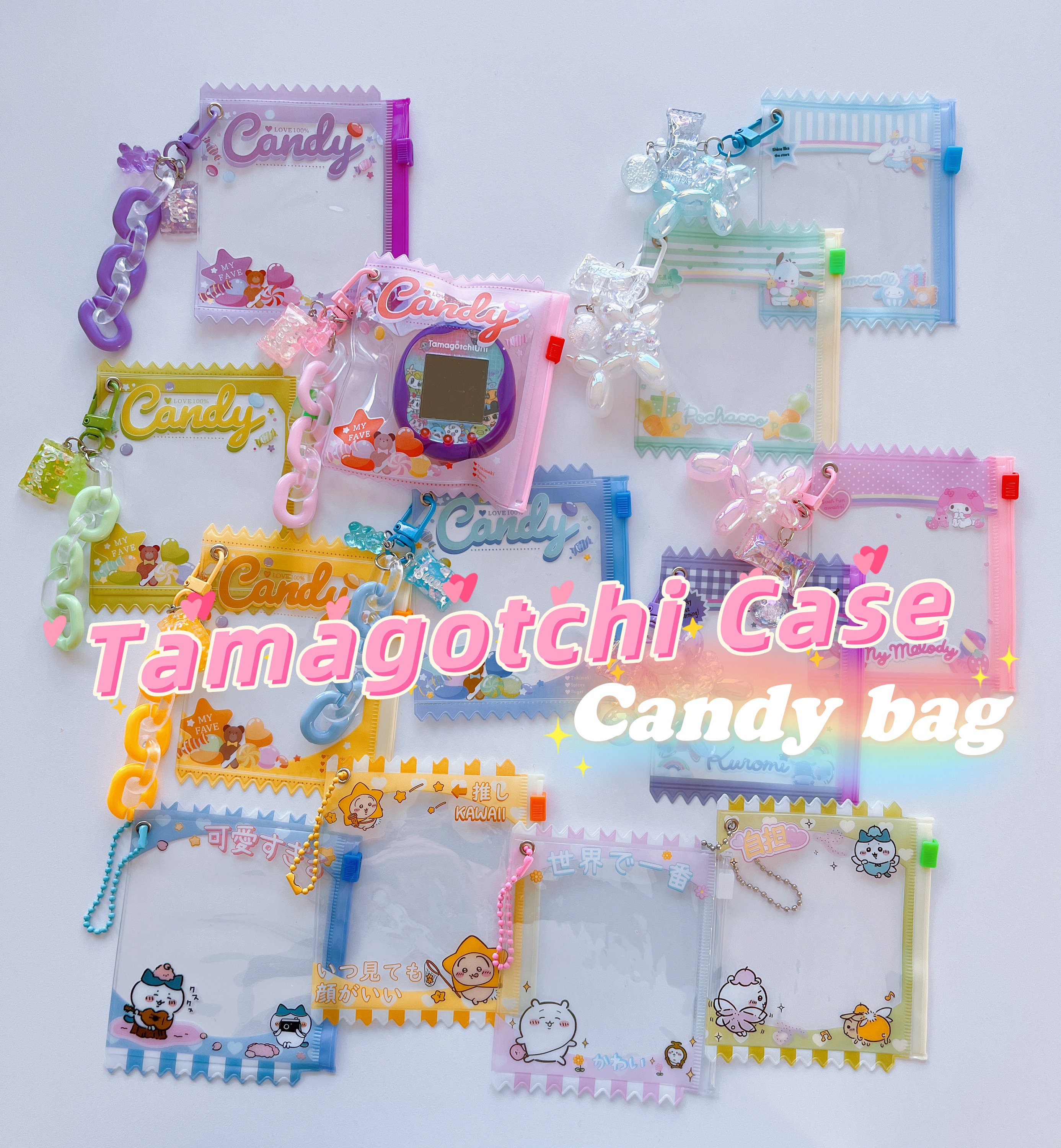 Candy Sweet Tamagotchi Case: Keychain Pouch
