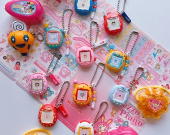 Tamagotchi vintage items Gashapon Keychain｜Not Real Machine| Tama Charm |Sticker machine |  Lighting Keychain |