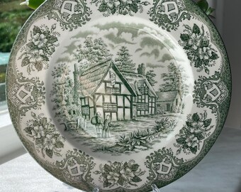 3 ジャン プヤ フランス ディナープレート グリーン ゴールド ホワイト