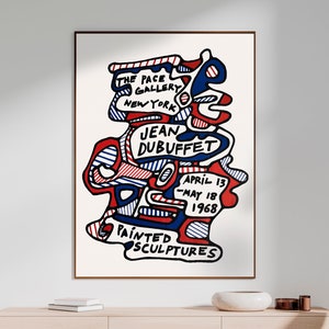 Abstract Art Print - Vintage Exhibition Poster - Instant Digital Download - Retro Wall Art - JPEG
