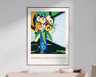 Retro Wall Art Decor: Poster, Abstract Art Print Digital Download