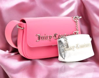Juicy Couture Purse Small Pink Satchel Shoulder Crossbody Juicy Couture Purse Small Pink Satchel Shoulder Crossbody