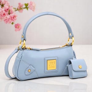 JUICY COUTURE - Monedero + Cartera + Correa - AZUL - Nuevo con Etiqueta