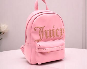 Juicy Couture Crystal Pink Clay Royal Moment Medium Backpack  display picture 2