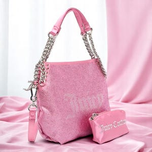 JUICY COUTURE - Monedero + Billetera - ROSA - Nuevo con etiqueta