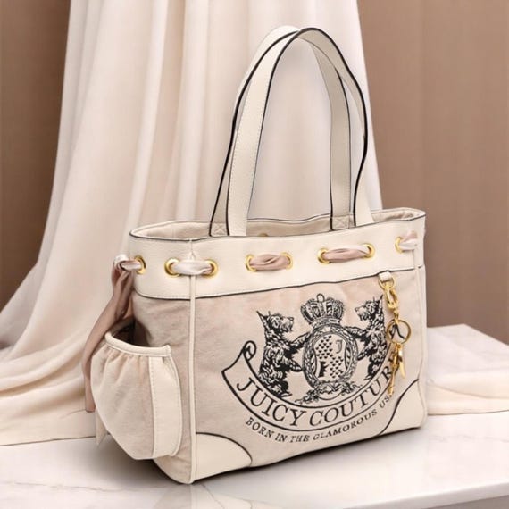 Juicy Couture NWT バッグ ベージュ Y2K ハンドバッグ - 新品タグ 