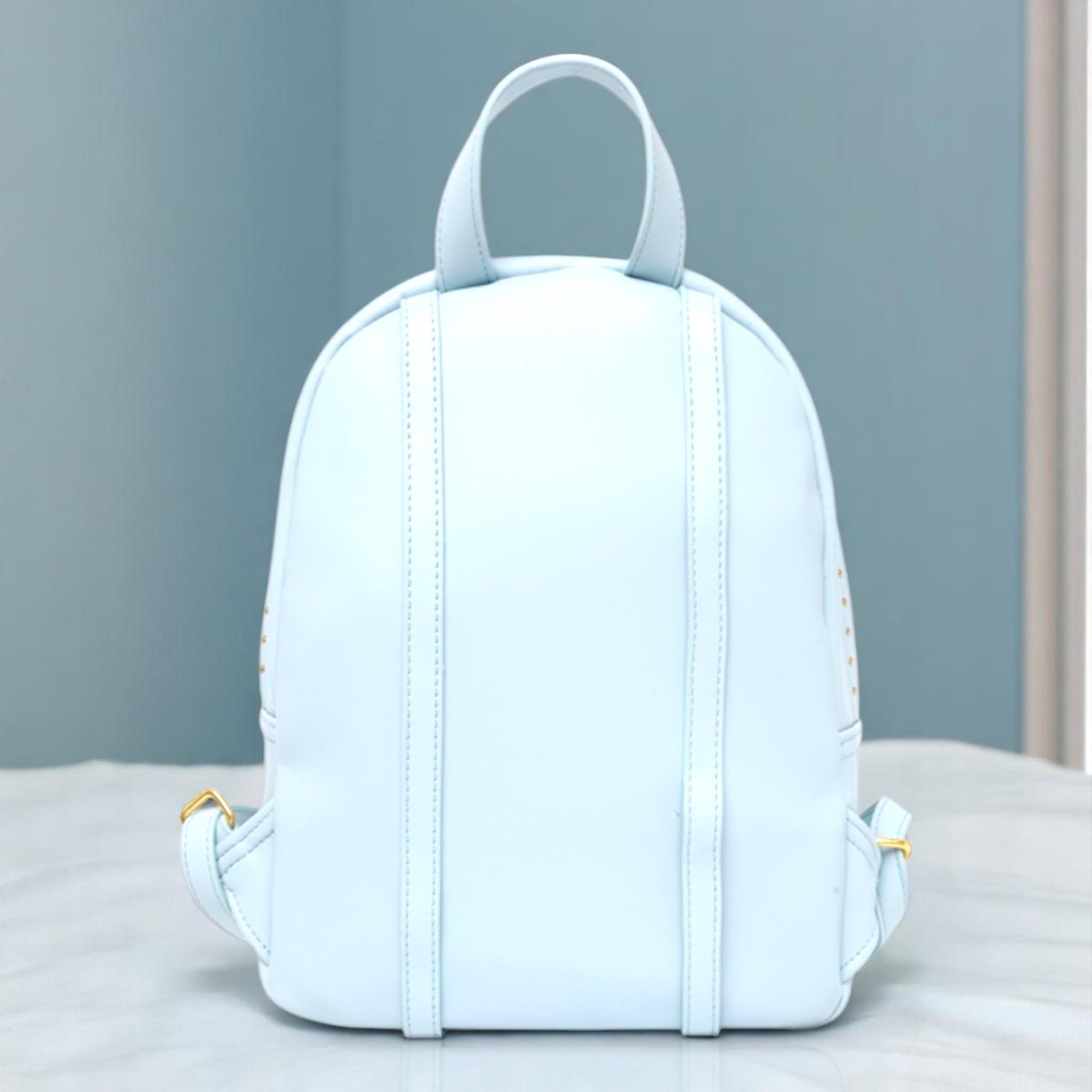 JUICY COUTURE Dusty Blue Blank Canvas Adjustable Straps Full Size Backpack NWT NWT Juicy Couture Crystal Crush Mini Crossbody Bag - Dusty  main image 4