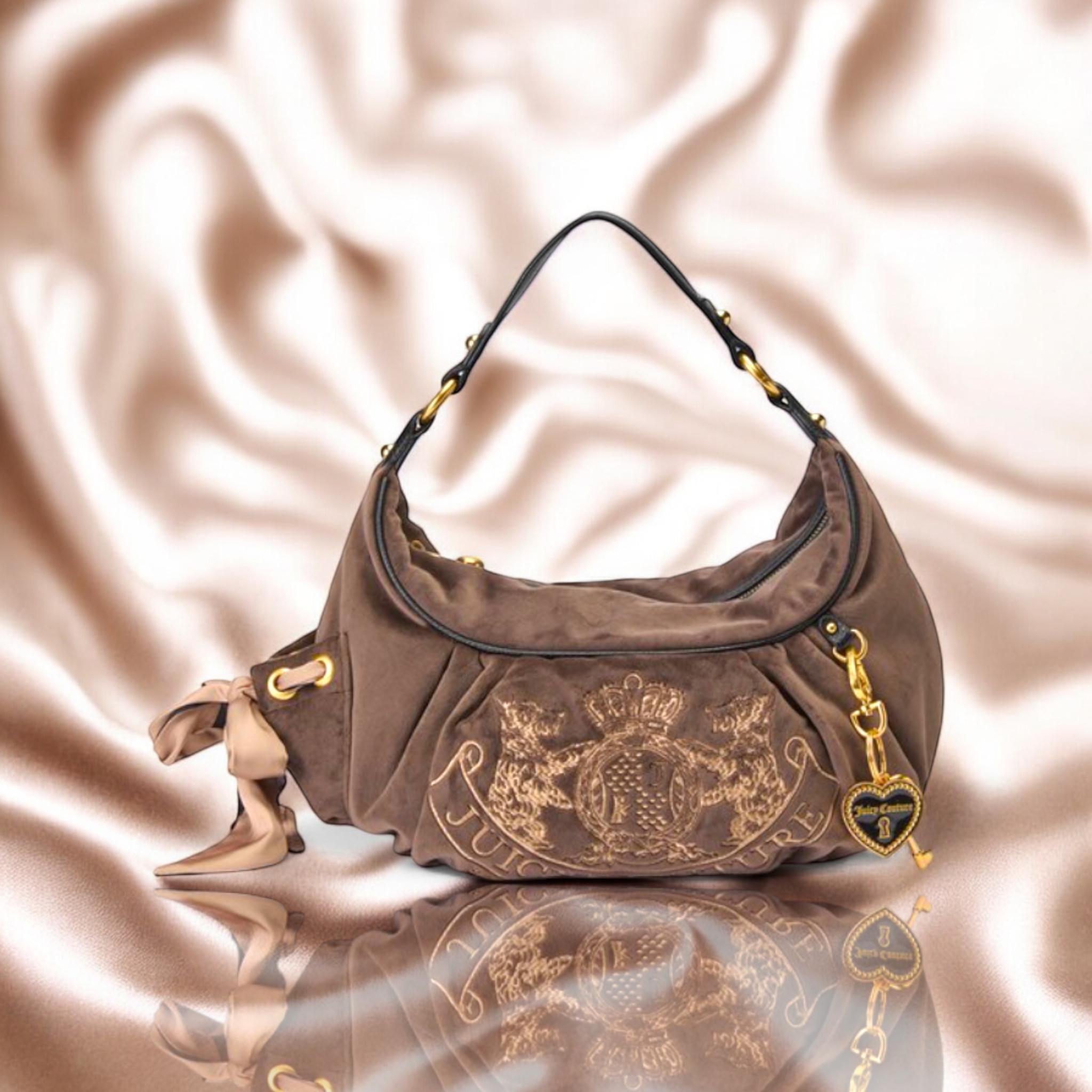 Juicy Couture 新品未使用バッグ ブラウン Y2K ハンドバッグ - タグと 