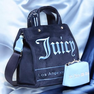 JUICY COUTURE - Bolso + Cartera + Correa - AZUL - Nuevo con Etiqueta