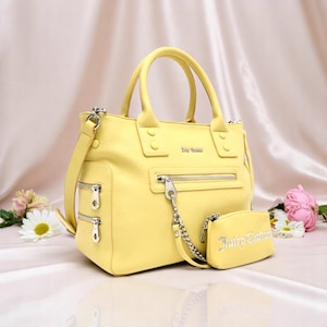 JUICY COUTURE - Hobo Geldbörse + Portemonnaie - GELB - Ganz Neu mit Label Anhänger + Staubbeutel