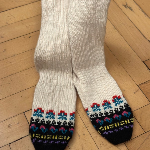 From Anatolia Dower Chest 2000s Unique Wool Woman Incomparable Colorful Socks