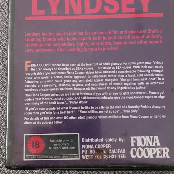 Fiona cooper (Lindsay) vhs 1st edition