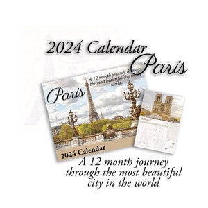 2024 Parisian Dreams Calendar: Chic Monthly Landscape Views Inspired by Emily in Paris Adventures – Perfect Christmas Gift for Travel Lovers