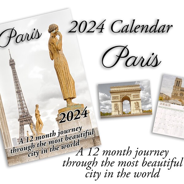 Paris Calendar Etsy
