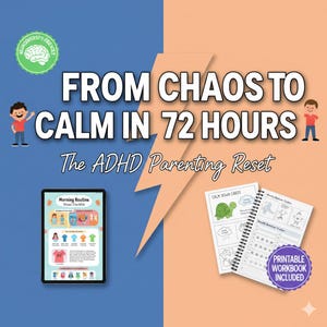 Detener las crisis del TDAH: Reinicio de rutina de 3 días para niños / Kit de herramientas para padres neurodivergentes / Descarga digital