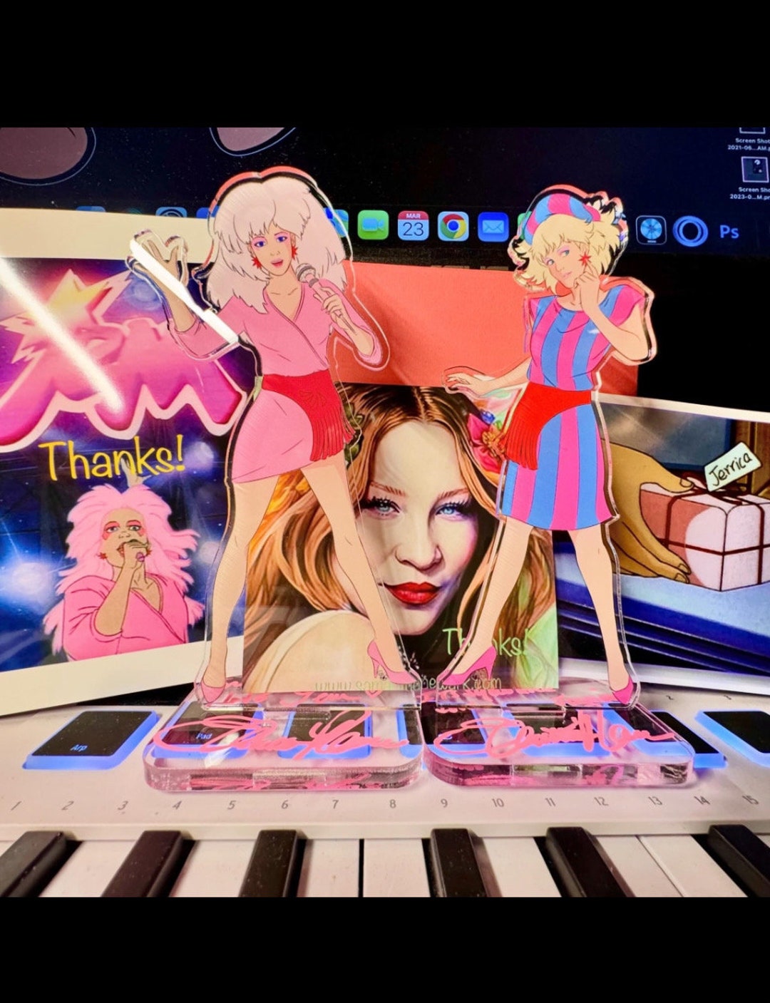 AUTOGRAPHED Jem and Jerrica Acrylic Figure Set - Etsy
