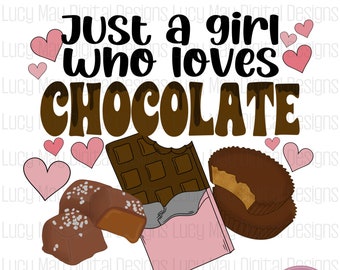 Chocolate Lover Shirt Design: Valentine's Day PNG (Digital Download)