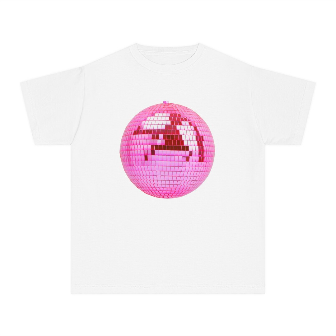 Pink Disco Ball Baby Tee Y2k 00's Tshirt Copenhagen Etsy