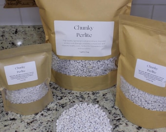Chunky Perlite Grade #3 – Premium Soil Amendment for Drainage and Aeration in Aroids and Houseplants