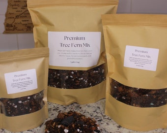Premium Tree Fern Fiber Soil Mix for Hoyas, Aroids and Houseplants – Well-Draining Potting Media with Coco Coir & Perlite
