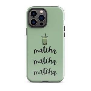Niedliche Handyhülle in Matcha Grün | Ästhetisches Design | Perfektes Geschenk für iPhone Liebhaber