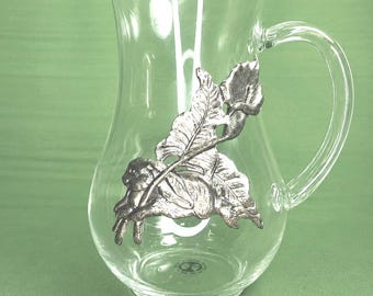 Vintage Arthur Court Pitcher Calla Lily & Bunny