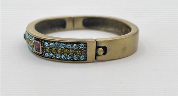 Heidi Daus "Classically Deco" Hinged Swarovski Cr… - image 4