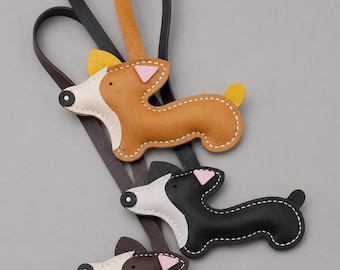 Llavero/Colgante para bolso con diseño de Corgi - Colores surtidos
