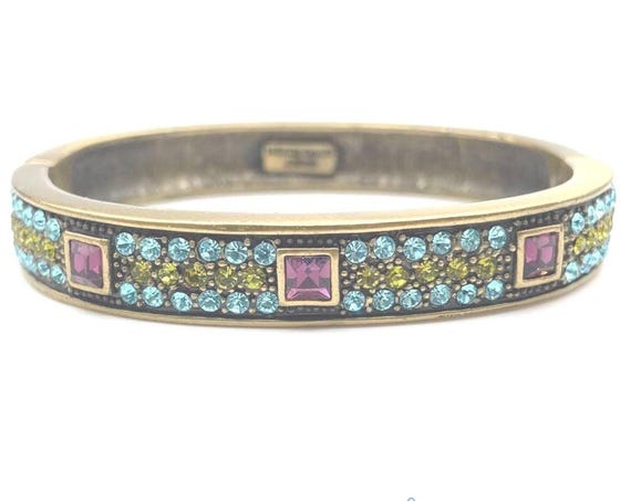 Heidi Daus "Classically Deco" Hinged Swarovski Cr… - image 1