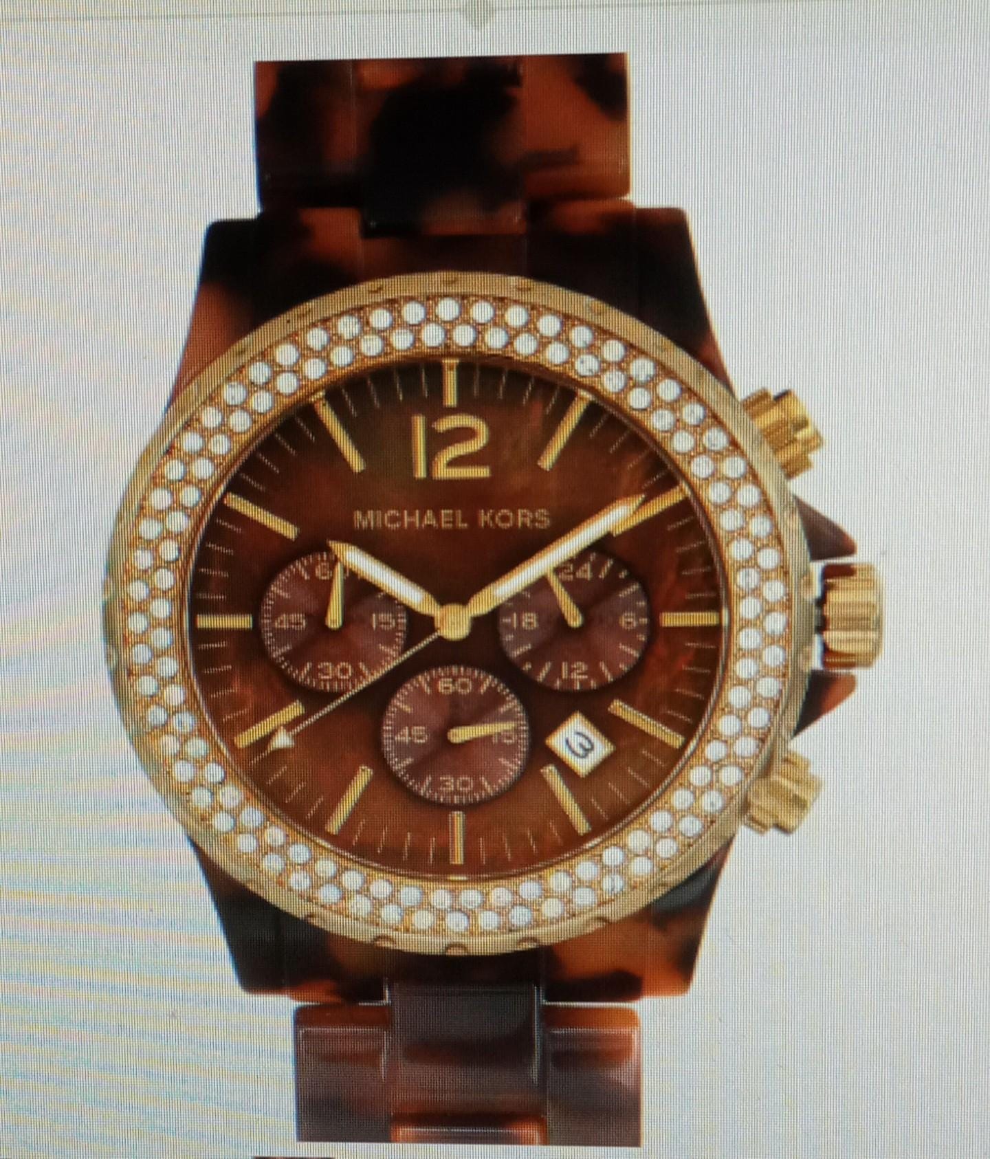 Michael Kors Tortoise Square Watch Michael Kors MK4934 - Georgie Watch • Watchard.com main image 4