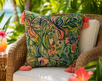 Lilly Pulitzer Feline Good Pillow