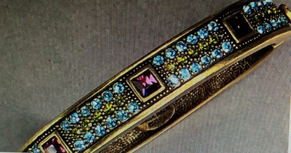 Heidi Daus "Classically Deco" Hinged Swarovski Cr… - image 2