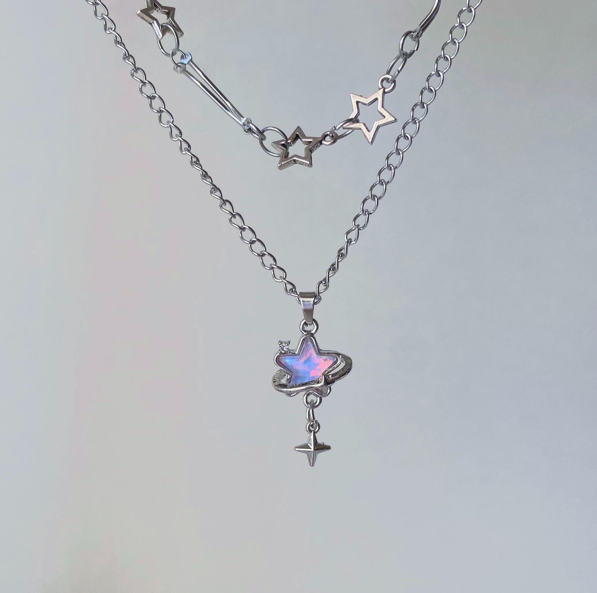 Ciondolo Moneta Oro Multistrato Ragazze Collana Moda Choker Catena Perla Leopardato