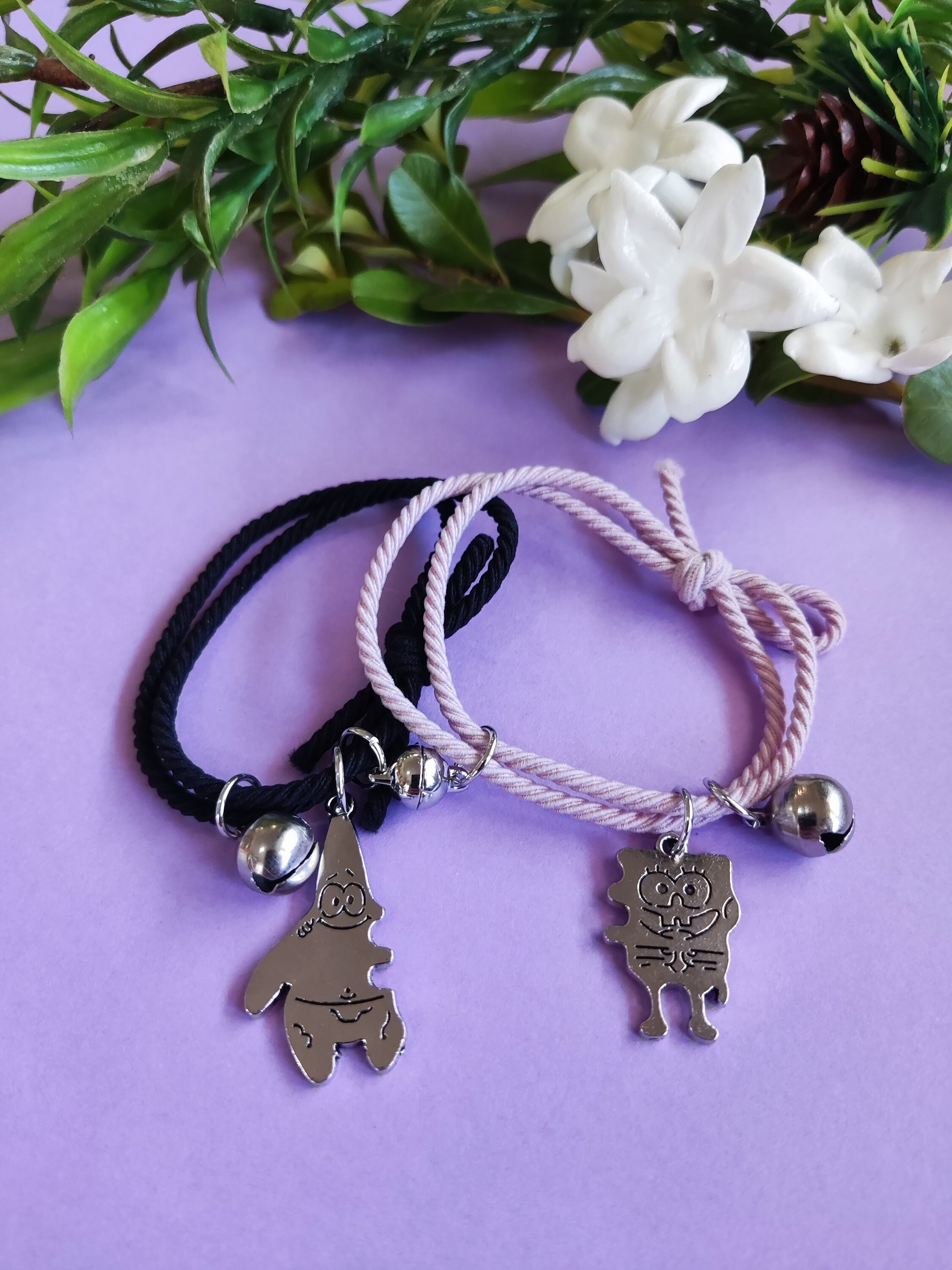 Best Friends Bracelet Set Patrick Star and Spongebob puzzle