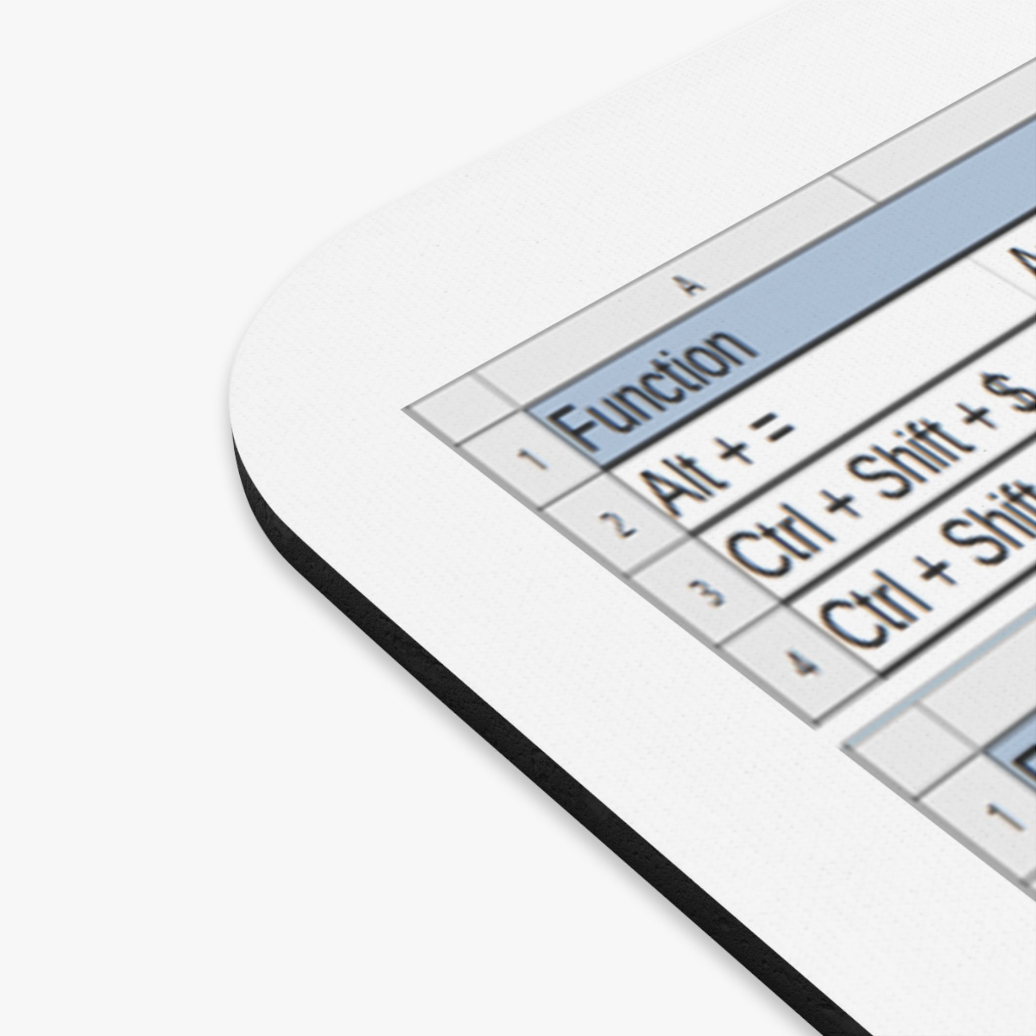 Excel Keyboard Shortcuts Guide, Mouse Pad for Office, Productivity Tool ...