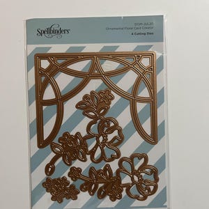 Spellbinders Ornamental Floral Dies| Spellbinders Small Die of the Month|Destash Cardmaking Supplies| Pre-Owned Papercrafts|