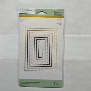 Spellbinders Essential Glimmer Rectangles Hot Foil Plate | Papercrafting Die (3.12 x 4.38 in.)