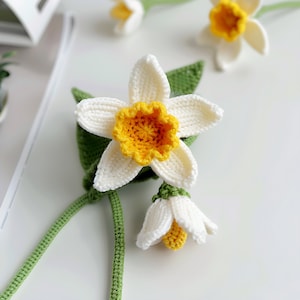 Narcissus Crochet Pattern, Daffodil Flower, Flower Bouquet Pattern, Daffodil Pattern, Crochet for Wedding, Crochet Daffodil, Wedding Flower