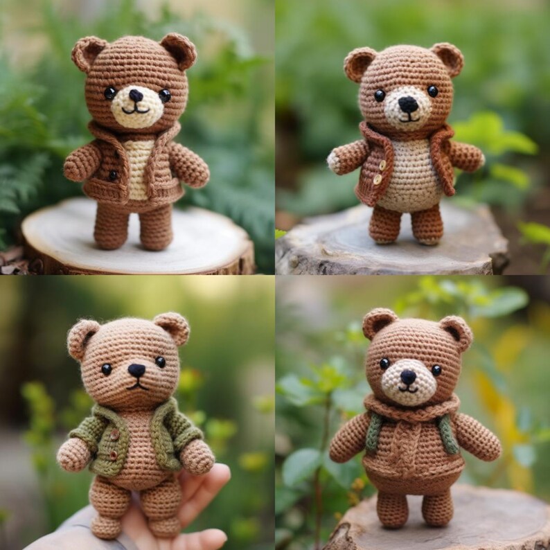 Amigurumi Teddy Bear Crochet Pattern, Pattern Crochet Tutorial, No Sew ...