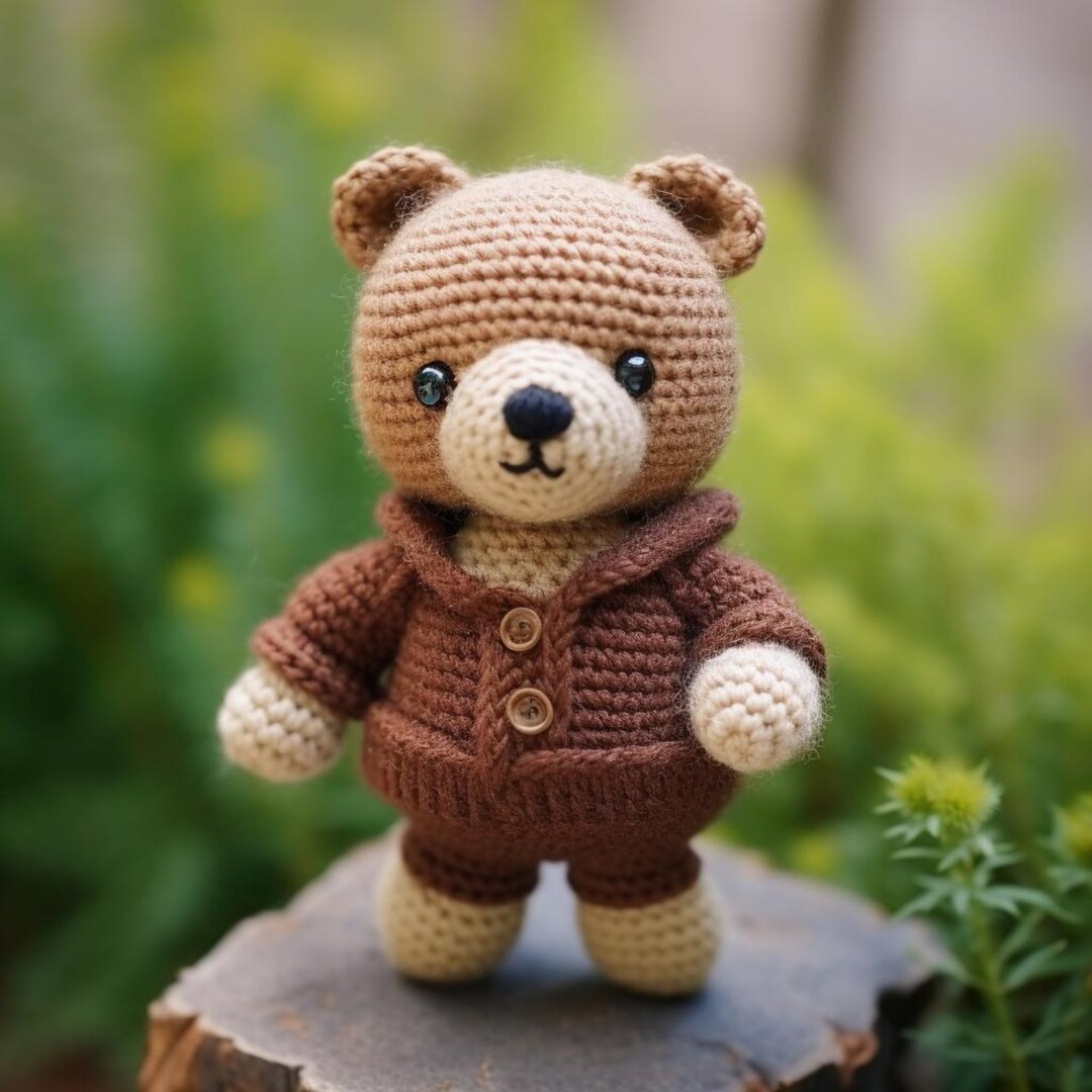 Amigurumi Teddy Bear Crochet Pattern, Pattern Crochet Tutorial, No Sew ...