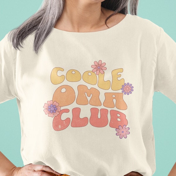 Coole Oma Club Shirt, Geschenk für Oma, Muttertagsgeschenk, Shirt für Großmutter