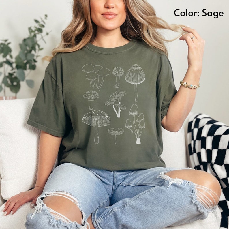 T-shirt Mushrooms Comfort colors