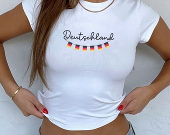 Camiseta de bebé de la EM Alemania, EM 2024 Fútbol EM 2024, Campeonato Europeo 2024, Camiseta de fútbol femenina de Alemania